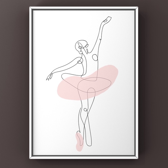 ✨NEW✨Original 8x10 Illustration Ballerina Art Print Un… - Picture 1 of 2